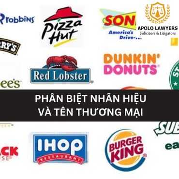 Phân biệt nhãn hiệu và tên thương mại 