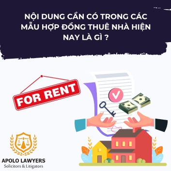 Nội dung cần có trong các mẫu hợp đồng thuê nhà hiện nay là gì?