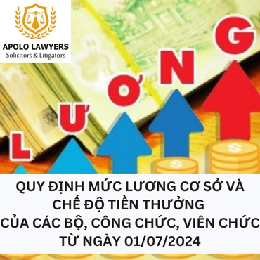 Quy định mức lương cơ sở và chế độ tiền thưởng với cán bộ, công chức viên chức từ 01/07/2024