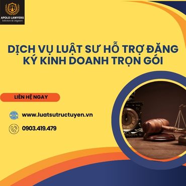 Dịch vụ luật sư hỗ trợ đăng ký kinh doanh trọn gói