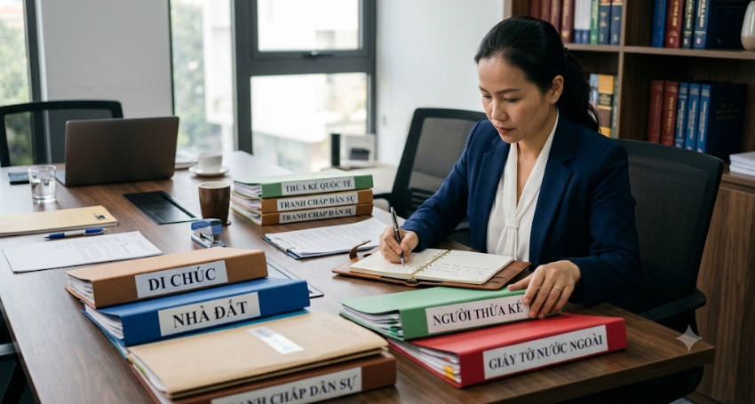 Các nhóm hồ sơ tranh chấp di sản có yếu tố nước ngoài