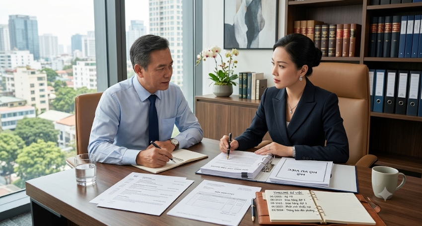 Bộ hồ sơ hợp đồng email chứng từ được chuẩn bị trước buổi tư vấn