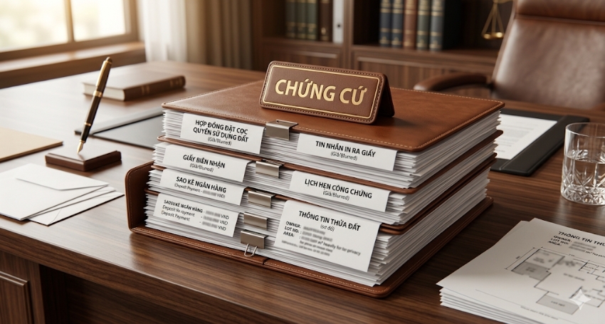 Chứng cứ trong tranh chấp hợp đồng đặt cọc đất