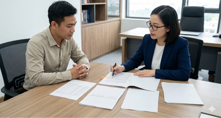 Luật sư hỗ trợ người lao động đánh giá quyền lợi bị ảnh hưởng