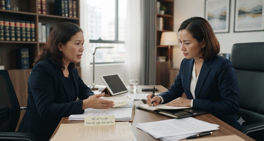 Luật sư rà soát bản án và tài liệu tố tụng