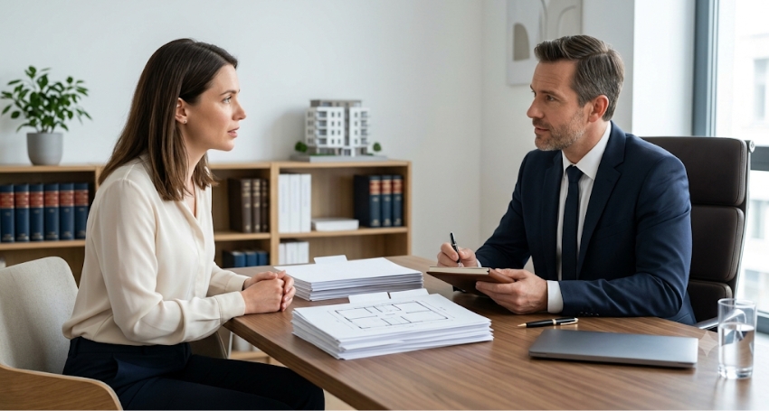 Khách hàng liên hệ luật sư để tư vấn tranh chấp chung cư