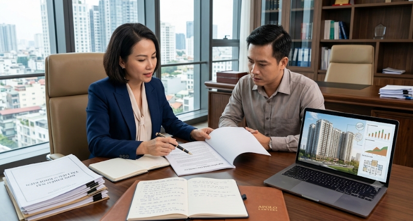 Bộ hồ sơ pháp lý về căn hộ chung cư được sắp xếp rõ ràng