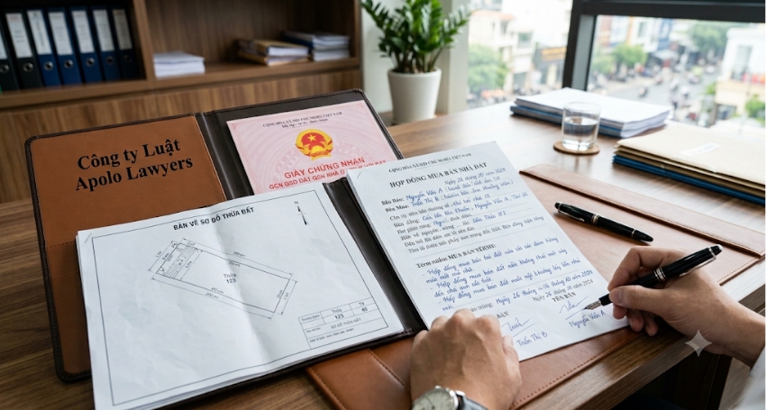 Văn bản mua bán nhà đất viết tay và hồ sơ đất đai
