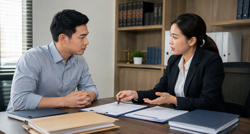 Người lao động trao đổi về việc quay lại làm việc