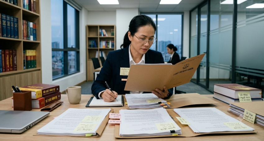 Hồ sơ pháp lý có tài liệu giám định và chứng cứ liên quan