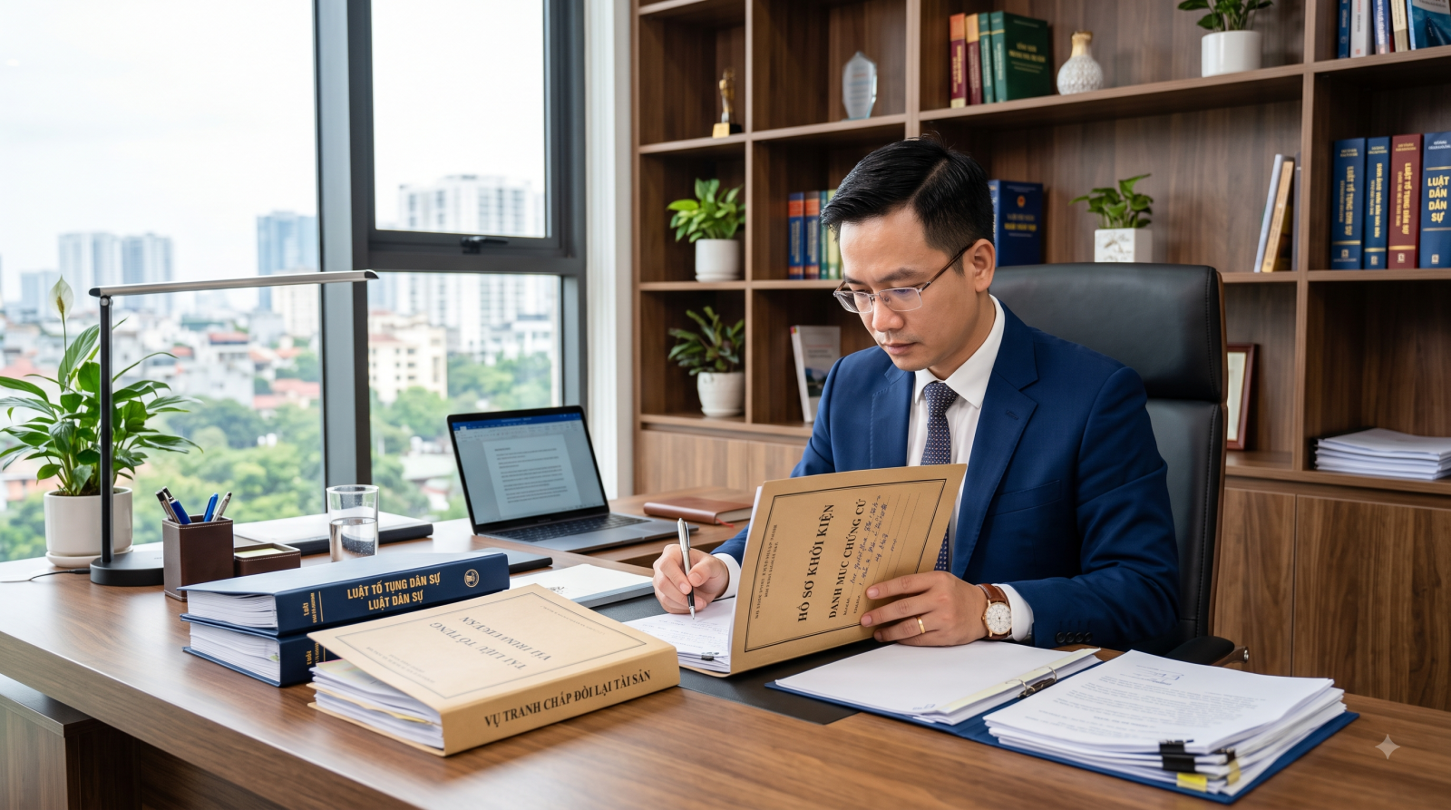 Luật sư chuẩn bị hồ sơ khởi kiện đòi lại tài sản