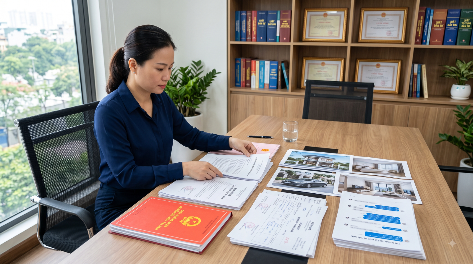 Khách hàng chuẩn bị giấy tờ và chứng cứ giao nhận tài sản